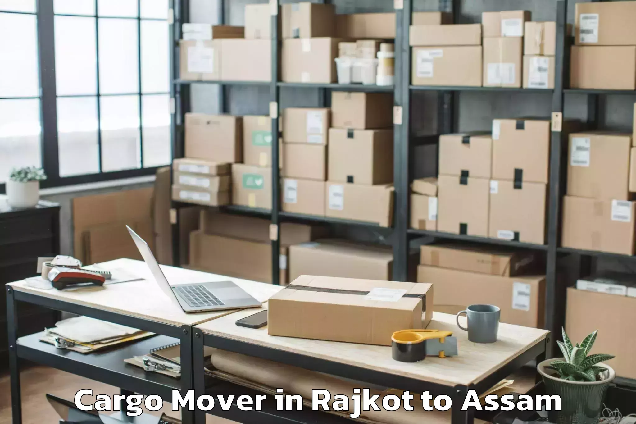 Hassle-Free Rajkot to Bilasipara Pt Cargo Mover